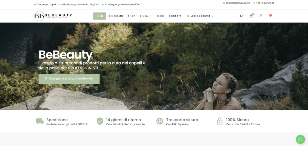 BeBeauty Hair care diffusion Distributore per professionisti