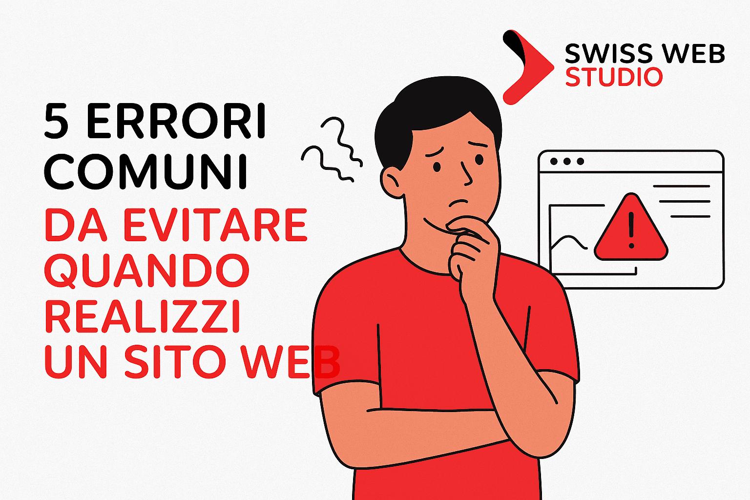 5 errori comuni da evitare quando realizzi un sito web