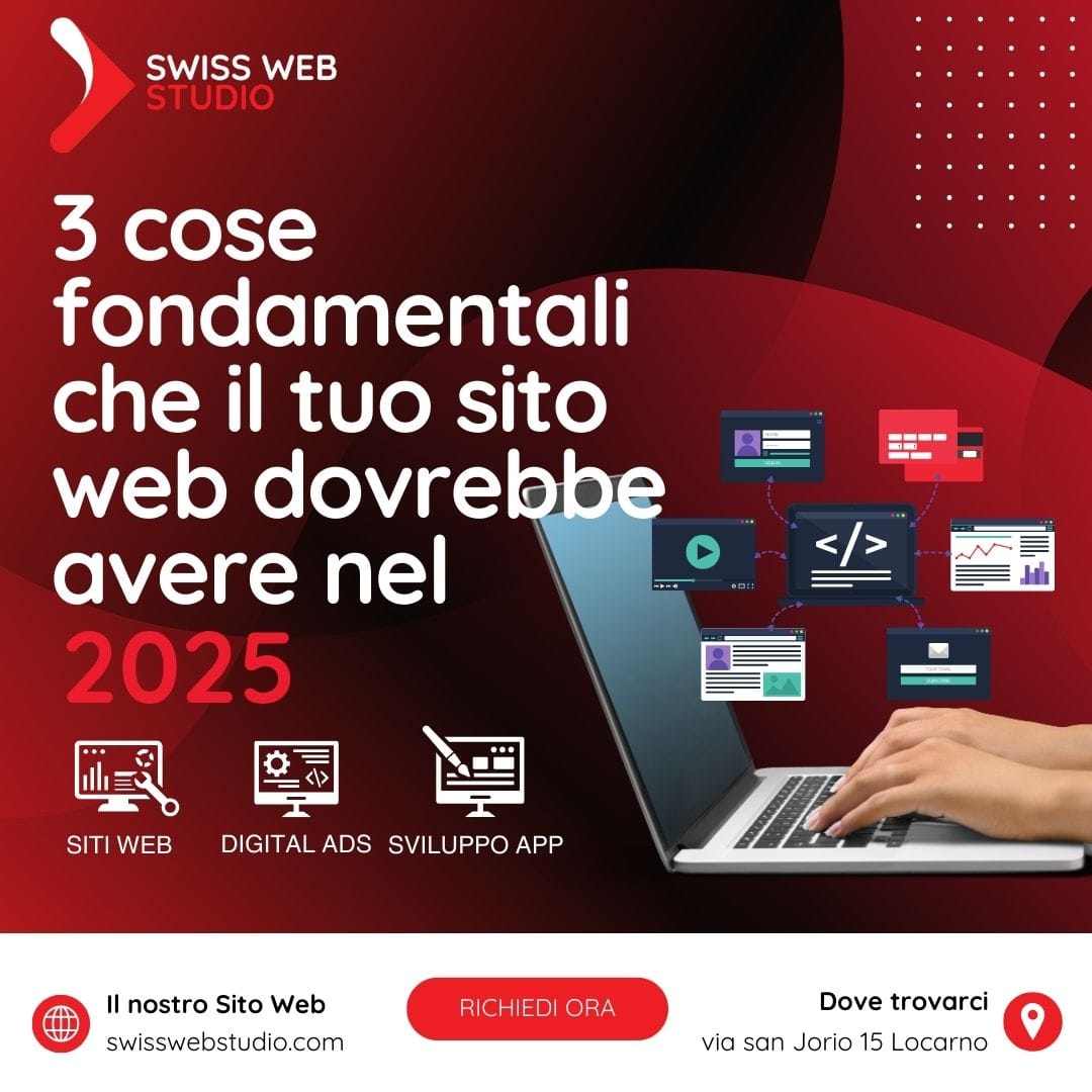 3 cose fondamentali che il tuo sito web dovrebbe avere nel 2025