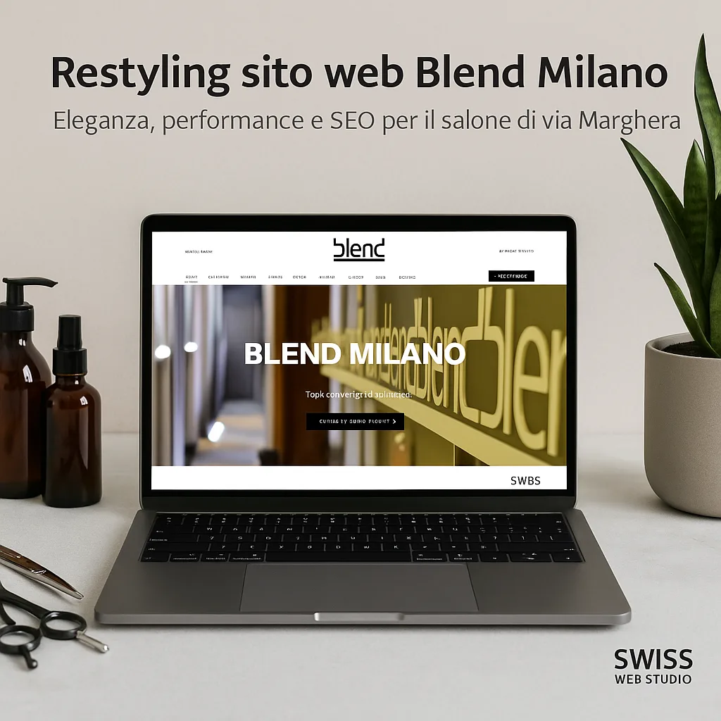 restyling sito web blend milano eleganza performance e seo per il salone di via marghera